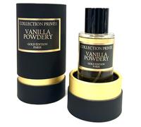 Profumo VANILLA POWDERY Collection Privée Nouvelle Edition (Gold Edition), idea regalo, profumo di lunga durata e unisex da 50 ml, prodotto in Francia (VANILLA POWDERY)