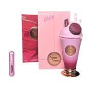 Profumo Yum Yum - Eau de Parfum da 100 ml, profumo arabo da donna, a lunga durata, con atomizzatore ricaricabile, 5 ml, fragranza dolce e fruttata con note di ciliegia, vaniglia e muschio (Yum Yum)