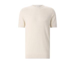 Profuomo - Cotton-Linen Knit T-Shirt - - Tops - Uomo - Marrone - S