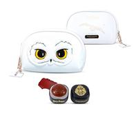 Profusion Cosmetics Hedwig Harry Potter, adorabile astuccio per cosmetici con gufo bianco con balsamo per labbra e guance, organizer per trucchi da viaggio, vegano e cruelty-free