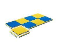 ProGame Kit 8 Pezzi Tatami Palestra 4 cm PERFORMANCE-Home Giallo/Blue 50x50 cm Tatami Spesso Judo - Made in Italy