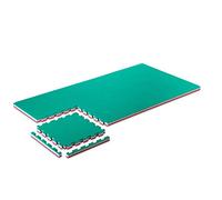 ProGame Kit 8 Pezzi Tatami Palestra 4 cm PERFORMANCE-Home Verde/Rosso 50x50 cm Tatami Spesso Judo - Made in Italy