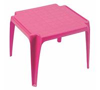 Tavolo per Bambini Fucsia 50x50cm Impilabile da Giardino Cameretta Dei Gioco