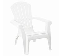 Progarden 86799 Dolomiti Deck Chair plastico, impilabile, Bianco