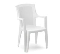 IPAE PROGARDEN - EDEN SEDIA IMPILABILE MONOBLOCCO COLORE BIANCO EDN025BI