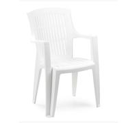 PROGARDEN SEDIA POLIPROPILENE ARPA 55X60 BIANCA 55X60X91CM GIARDINO COD.BF20164