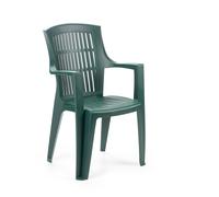 PROGARDEN SEDIA POLIPROPILENE ARPA 55X60 VERDE 55X60X91CM GIARDINO COD.BF20165