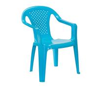PROGARDEN Sedia, Resina Polipropilene Plastica, Blu, Regular