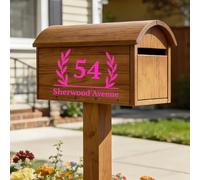 Progetta La Tua Decalcomania Per Cassetta Postale - Adesivo Personalizzato Per Indirizzo In Vinile - Appartamento(16X6.5in)