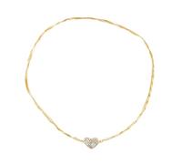 Progetta una collana d'amore per le donne con una catena di clavicola in argento e una collana di attrazione d'amore avanzata Regali Cornalina Collane Gioielli, Zinco alloy, Nessuna pietra preziosa