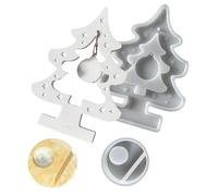 Progettata per abbellire l'albero di Natale, in resina epossidica, 2 pezzi, in silicone, resiste al liquore, resiste a questa porta della candela per la casa, soggiorno, matrimonio, centro