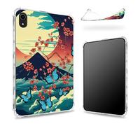 Progettata per iPad di 11a generazione 2023/iPad 10a generazione 2022 da 11,9 pollici, retro trasparente con supporto Fuji Sakura Butterfly, protezione angolare sottile in morbido TPU antiurto