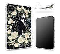 Progettata per iPad Pro 12,9" 6a generazione 2022/5a generazione 2021/4a generazione 2020, retro trasparente con Faith Jesus, sottile e morbido TPU protezione angolare antiurto