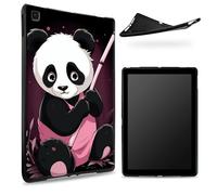 Progettata per Samsung Galaxy S6 Lite 10,4" (SM-P625/P620/P619/P615), retro in gomma TPU opaca con panda, custodia protettiva sottile in gomma morbida silicone antiurto
