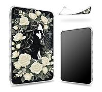Progettata per Samsung Galaxy Tab A7 Lite 8,7" 2021 (SM-T220/T225), retro trasparente con Faith Jesus, sottile e morbido TPU protezione angolare antiurto