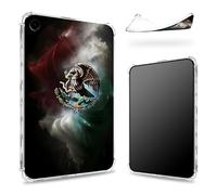 Progettata per Samsung Galaxy Tab Galaxy Tab A9+/A9 Plus 11" 2023, retro trasparente con bandiera del Messico, protezione angolare sottile in morbido TPU antiurto