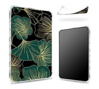 Progettata per Samsung Galaxy Tab Galaxy Tab A9+/A9 Plus 11" 2023, retro trasparente con foglia d'arte, protezione angolare sottile in morbido TPU antiurto