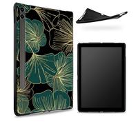 Progettata per Samsung Galaxy Tab S6 10,5" 2019 SM - T860/T865, retro in gomma TPU opaca con foglia d'arte, custodia protettiva sottile in gomma morbida silicone antiurto con supporto S Pen