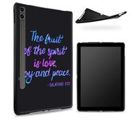 Progettata per Samsung Galaxy Tab S6 10,5" 2019 SM - T860/T865, retro in gomma TPU opaca con versi biblici, custodia protettiva sottile in morbido silicone antiurto con supporto S Pen