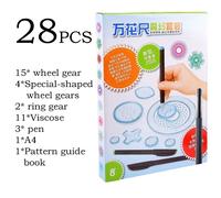 Progettato per Creative Minds Spirograph set modello a spirale stencil