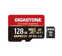 【Progettato per Switch 2】GIGASTONE microSDXC Express 128 GB, SD 7.1, R/W fino a 880/500 MB/s, A1 V30 U3, compatibile con Nintendo Switch 2 e fotocamere professionali, con adattatore SD.