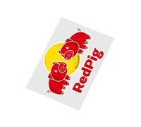 Progettazione adesiva a tema animale rosso durevole dell'autoadesivo della bicicletta per la decalcomania personalizzata telaio di montagna del PVC di rinforzo