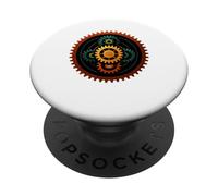 Progettazione artistica del ciclo di movimento radiale di allineamento dell'ingranaggio solare PopSockets PopGrip Adesivo