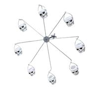 Progettazione d'acciaio della ruota del vortice dell'alimentatore dell'uccello rotante di Halloween per la decorazione del giardino & l'acciaio facile dell'installazione