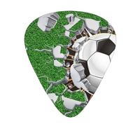 Progettazione dei fori per palloni da calcio,12 pezzi di plettri per chitarra, 3 plettri di diverso spessore per chitarra acustica, basso, ukulele