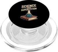 Progettazione del pensiero razionale della scienza sulla superstizione PopSockets PopGrip per MagSafe