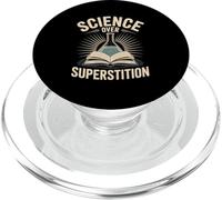 Progettazione del pensiero razionale della scienza sulla superstizione PopSockets PopGrip per MagSafe