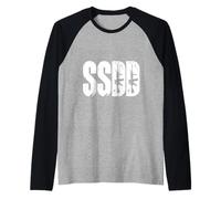 Progettazione del Testo dello Stencil tattico dello Slang Militare SSDD Maglia con Maniche Raglan