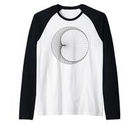 Progettazione della Geometria Matematica cardioide Maglia con Maniche Raglan