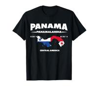 Progettazione della mappa di Panama con coordinate e soprannome Maglietta