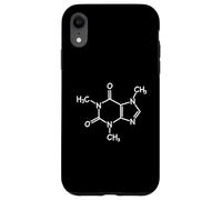Progettazione della molecola della caffeina per gli appassionati di caffè e scienza Custodia per iPhone XR