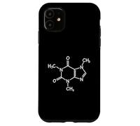 Progettazione della molecola della caffeina per gli appassionati di caffè e scienza Custodia per iPhone 11