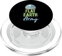 Progettazione della teoria della cospirazione dell'esercito della terra piatta PopSockets PopGrip per MagSafe