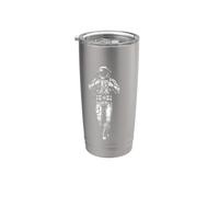 Progettazione dello spazio astronauta galleggiante - Vintage Cosmic Explorer Bicchiere termico in acciaio inox doppia parete