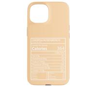 Progettazione di etichette macro di fatti nutrizionali di ceci Custodia per iPhone 15