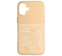 Progettazione di etichette macro di fatti nutrizionali di ceci Custodia per iPhone 16 Plus