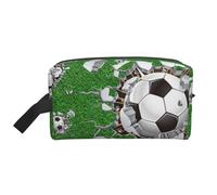 Progettazione di fori per palloni da calcio, Borsa per il trucco Borsa per cosmetici Borsa da viaggio portatile da viaggio Borsa per trucco Organizer
