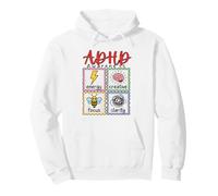 Progettazione di Supporto alla neurodiversità per la consapevolezza dell'ADHD Felpa con Cappuccio
