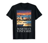 Progettazione di Viaggi costieri di Martha's Vineyard Massachusetts Maglietta