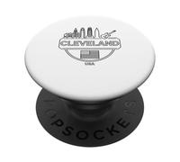 Progettazione di viaggi nella città urbana di Cleveland Skyline PopSockets PopGrip Adesivo