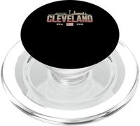 Progettazione di viaggi nella città urbana di Cleveland Skyline PopSockets PopGrip per MagSafe
