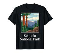 Progettazione di Viaggio nella Foresta della California del Parco Nazionale di Sequoia Maglietta