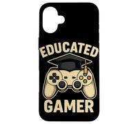 Progettazione educata del controller del videogioco del cappuccio di laurea del giocatore Custodia per iPhone 16 Plus