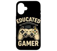 Progettazione educata del controller del videogioco del cappuccio di laurea del giocatore Custodia per iPhone 16