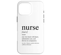 Progettazione ispiratrice della definizione dell'infermiera per la professione medica Custodia per iPhone 16 Pro Max
