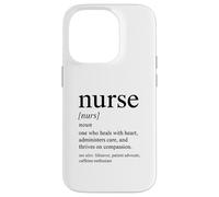 Progettazione ispiratrice della definizione dell'infermiera per la professione medica Custodia per iPhone 14 Pro